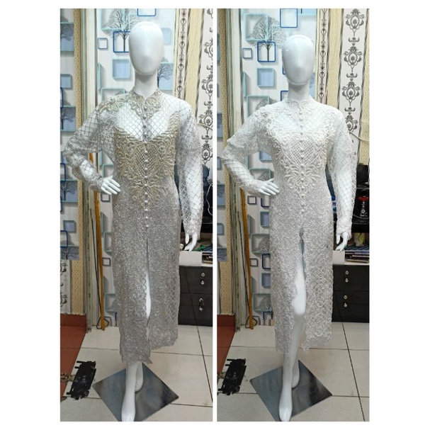kebaya ibu besan pul Payet tile kotak cantik