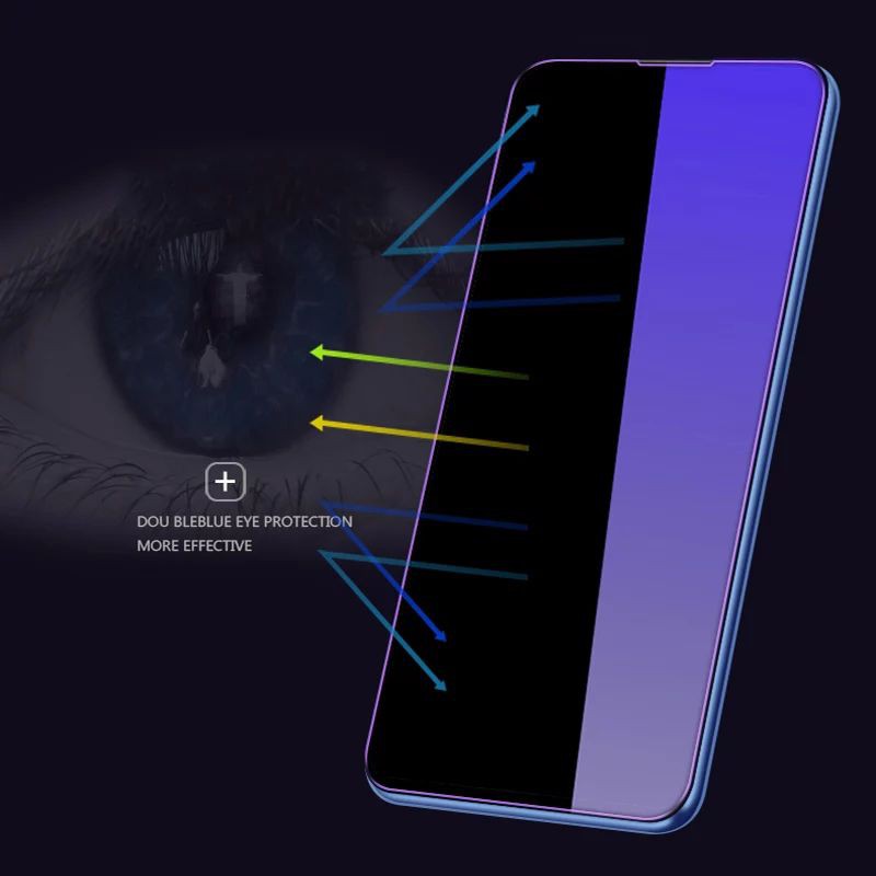 TG Anti Blue Light Xiaomi Redmi Note 9 - Tempered Glass Biru Anti Radiasi Redmi Note 9 Full Layar