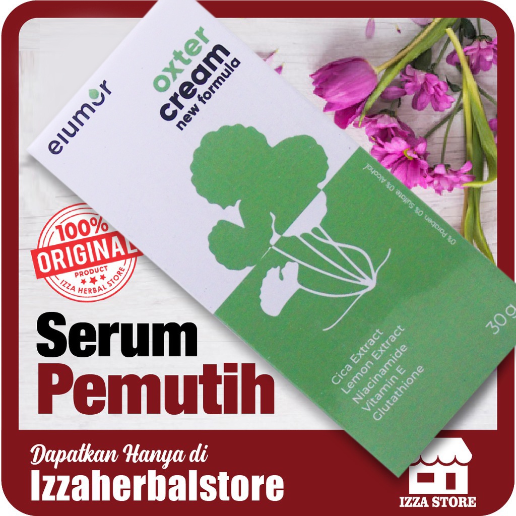 SERUM PEMUTIH Elumor Oxter Cream Oxter White Serum Pencerah Ketiak Hitam Pencerah Leher BPOM AMPUH