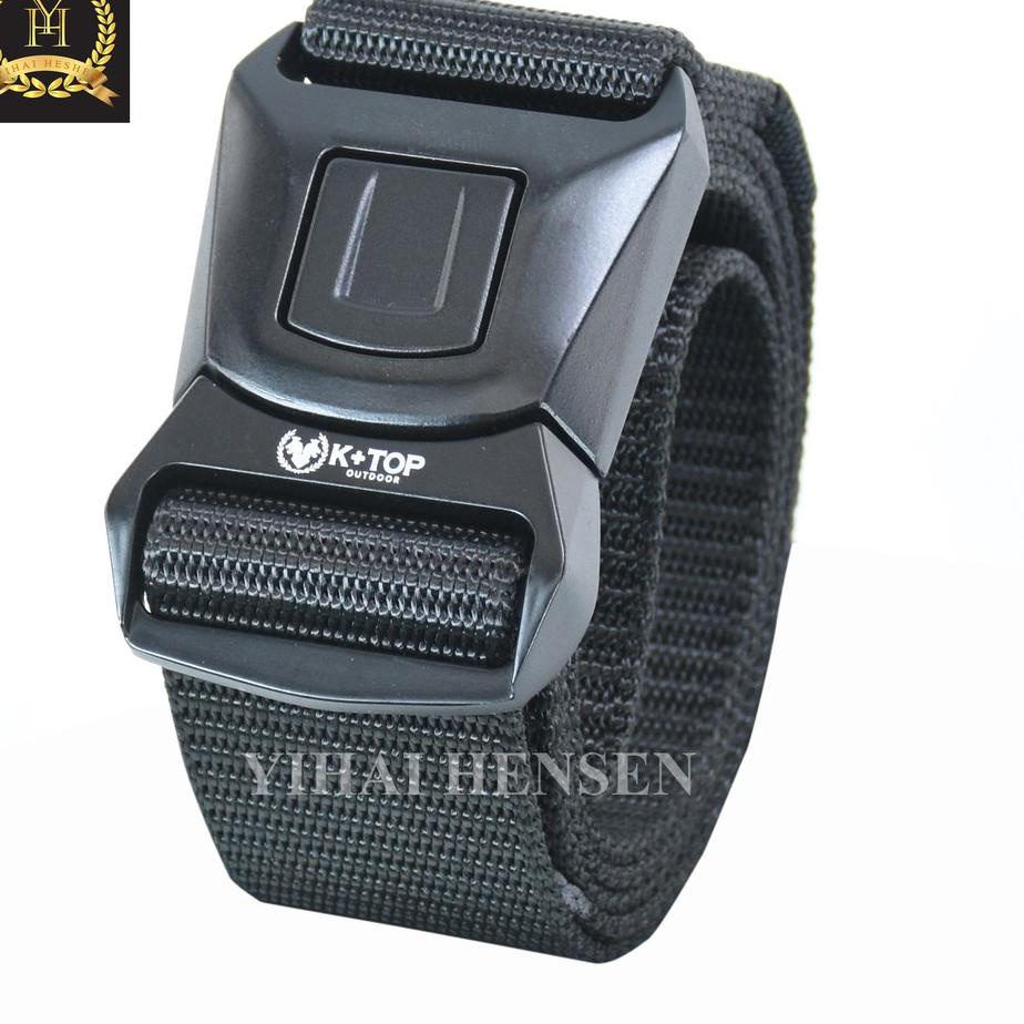 [PROMO 7FG] [Y&H] Ikat Pinggang Pria Nylon Kanvas Kepala Besi Tactical Belt Sabuk Pria Canvas Gesper