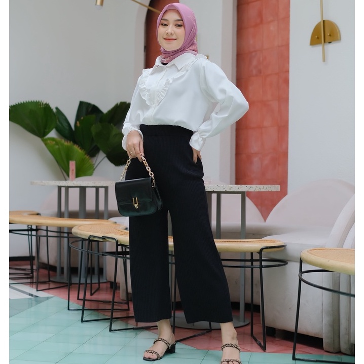 Celana Rajut Wanita Long Pants