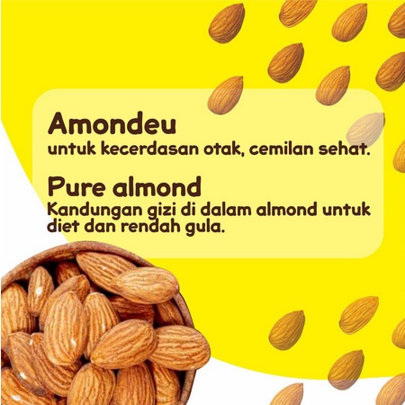 PMS265 AMONDEU SNACK IBU HAMIL&amp;MENYUSUI ALMOND ROASTED WITH HONEY 30GR