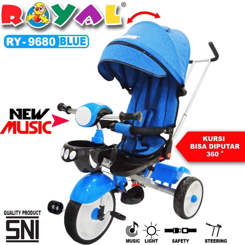 SEPEDA STROLLER ANAK RODA 3 TIGA ROYAL 9180 / 9380 / 9680 / 8580 / 6580 / 6098 / 3298 / 2288 / 1082