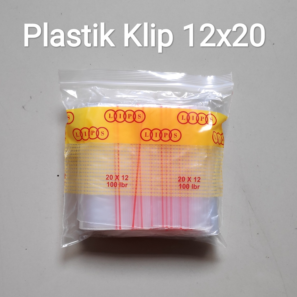 Kantong Plastik Klip uk 12x20 - Plastik zipper - plastik obat