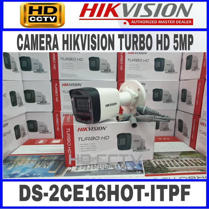 PAKET CCTV HIKVISION 5MP 3 KAMERA HDD 500GB TANPA KABEL SIAP PASANG