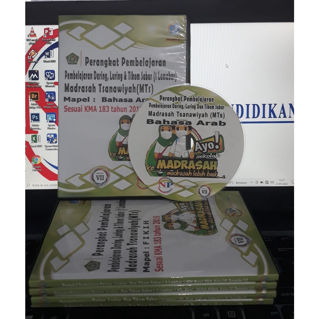 CD RPP 1 LEMBAR DARING, TATAP MUKA &amp;TIKOM SABAR,MTS, MAPEL BAHASA ARAB,KELAS 7,8, 9, 2 SEMESTER, SESUAI KMA183TAHUN 2019