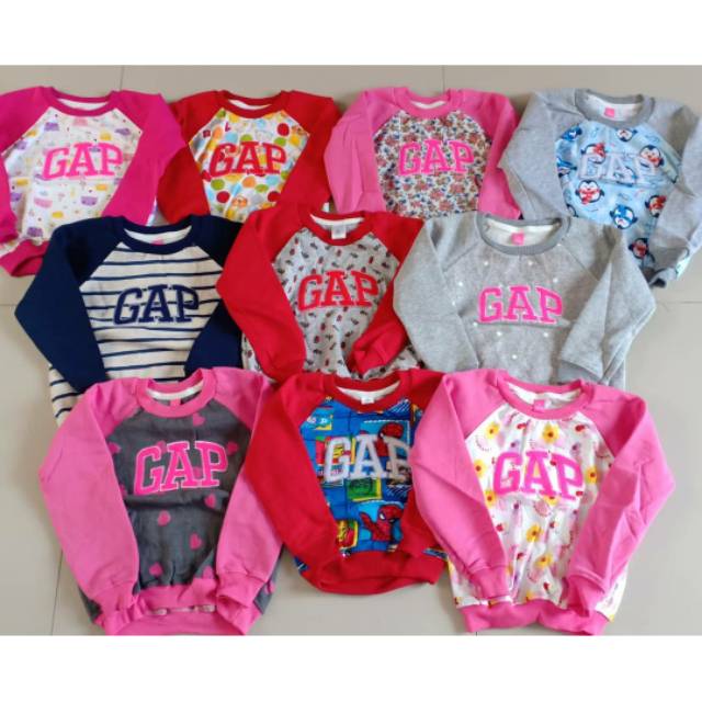 Grosir Baju Anak / Sweater GAP bordir min 10 Pcs