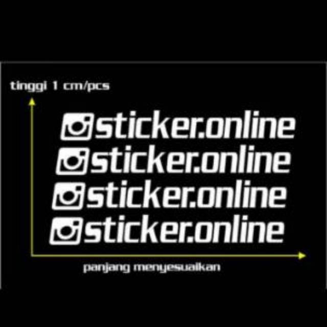 

Cutting sticker custom nama instagram
