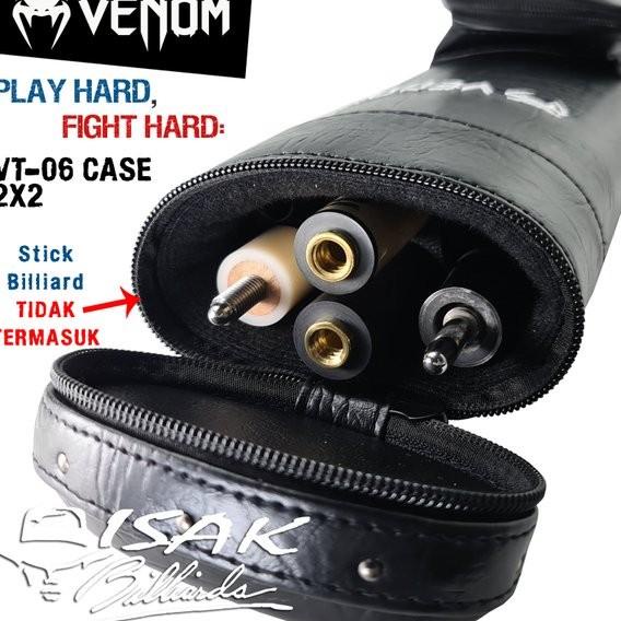 Venom 2X2 Case Vt-06 - Tas Stick Hard Cue Sarung Stik Pool Billiard