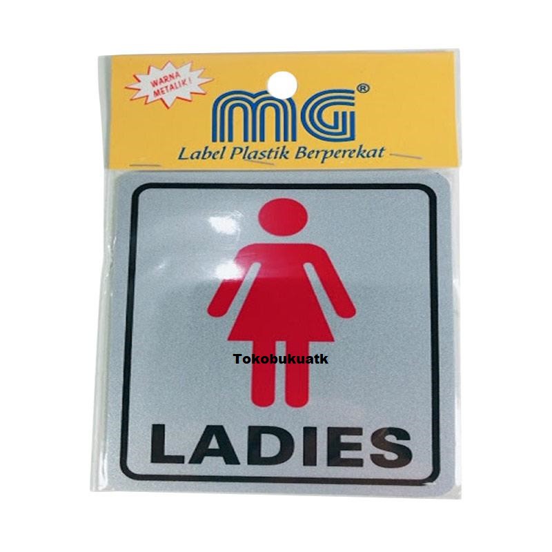 

Sticker toilet tulisan LADIES