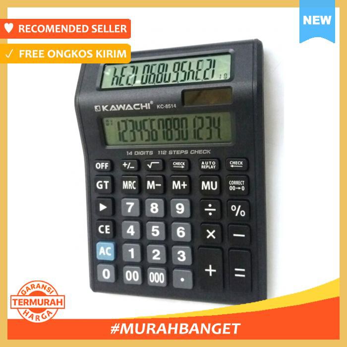

Kalkulator Kawachi Kc 8514 Dual Display 14 Digit Kalkulator 2 Layar Kalkulator 14 Digit