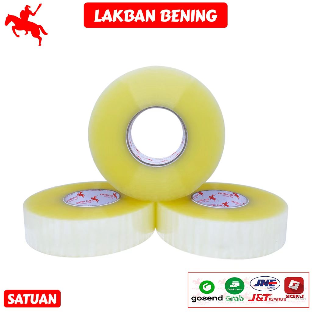 

Lakban OPP Tape / Lakban Bening KSATRIA Tape 500 Yard -Pcs RB9