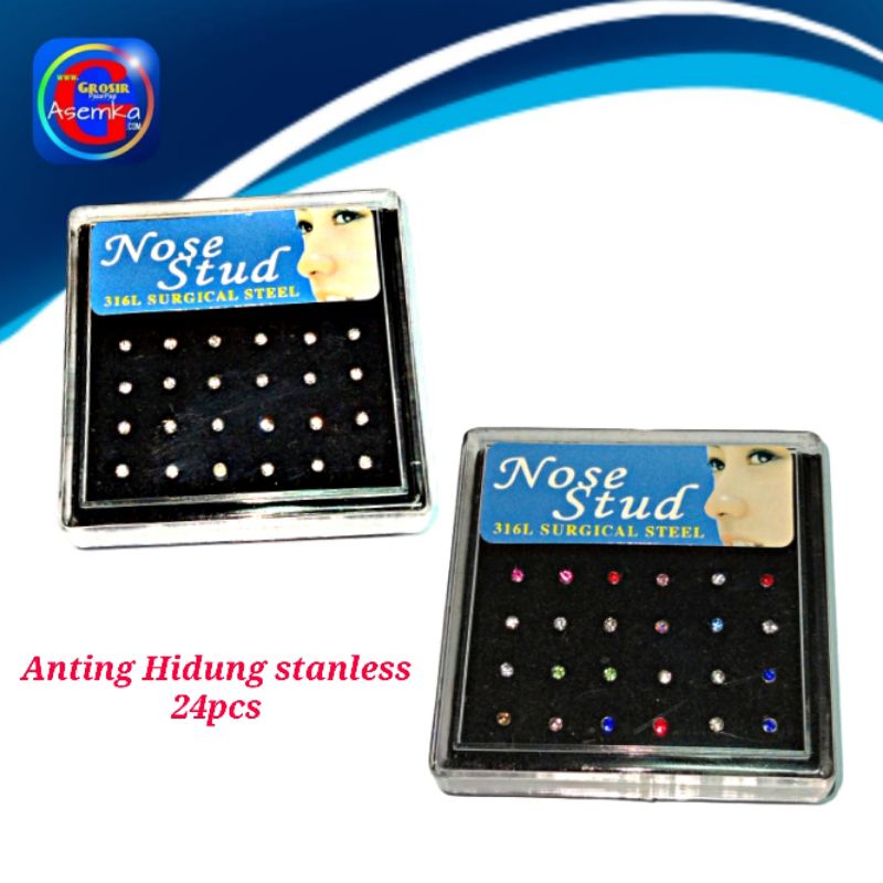 [GPA] Anting Hidung | nose stud surgical steel | grosir isi 24pcs