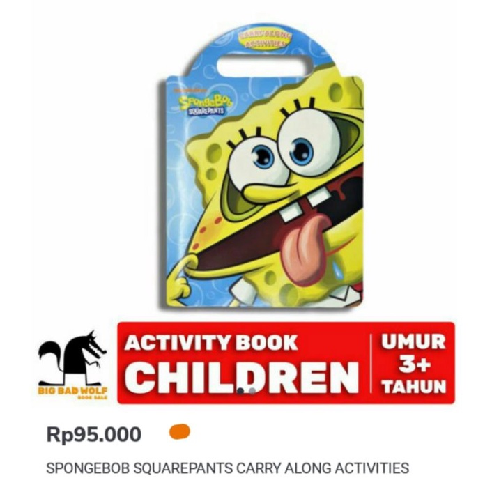 BBW Activity Book Spongebob Squarepants Carry Along