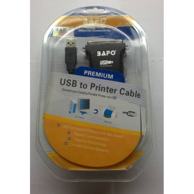 KABEL CONVERTER BAFO USB TO LPT