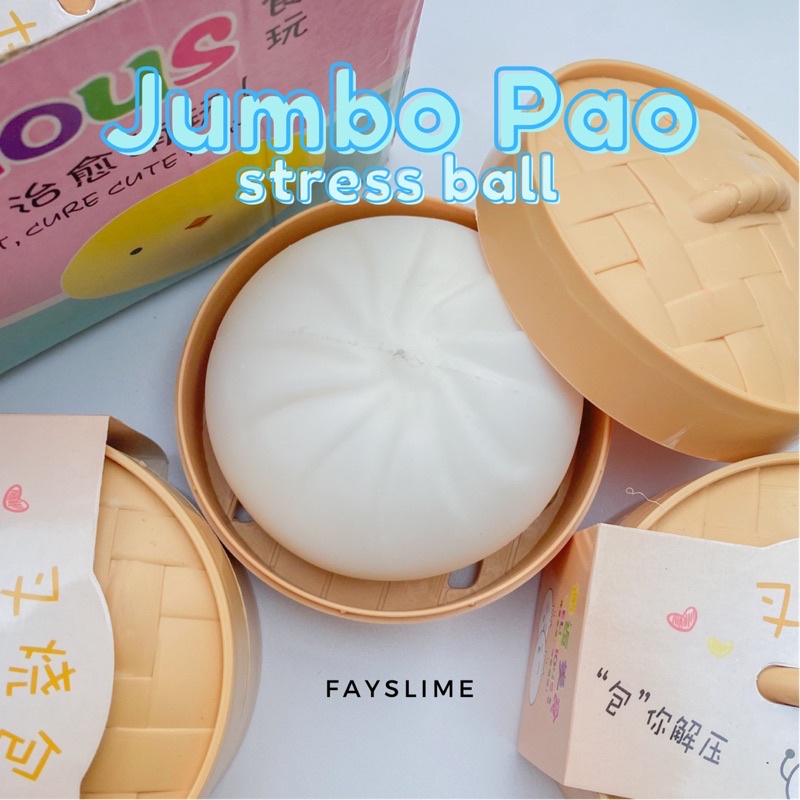 Mainan squishy stress ball ukuran jumbo bentuk bakpao pao