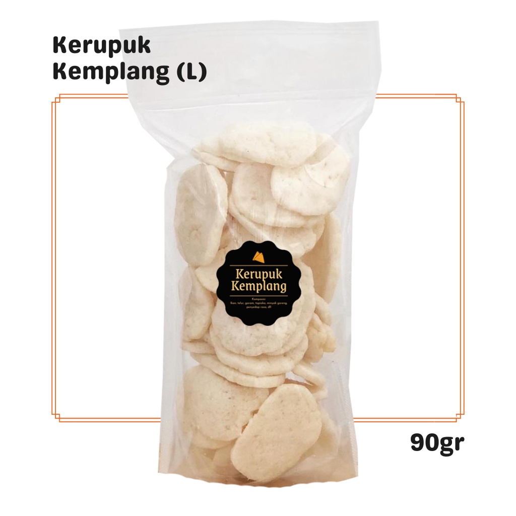 

SNACKS Kerupuk Kemplang (L) 120gr / Krupuk Palembang Ikan / Snack Cemilan Asin Gurih