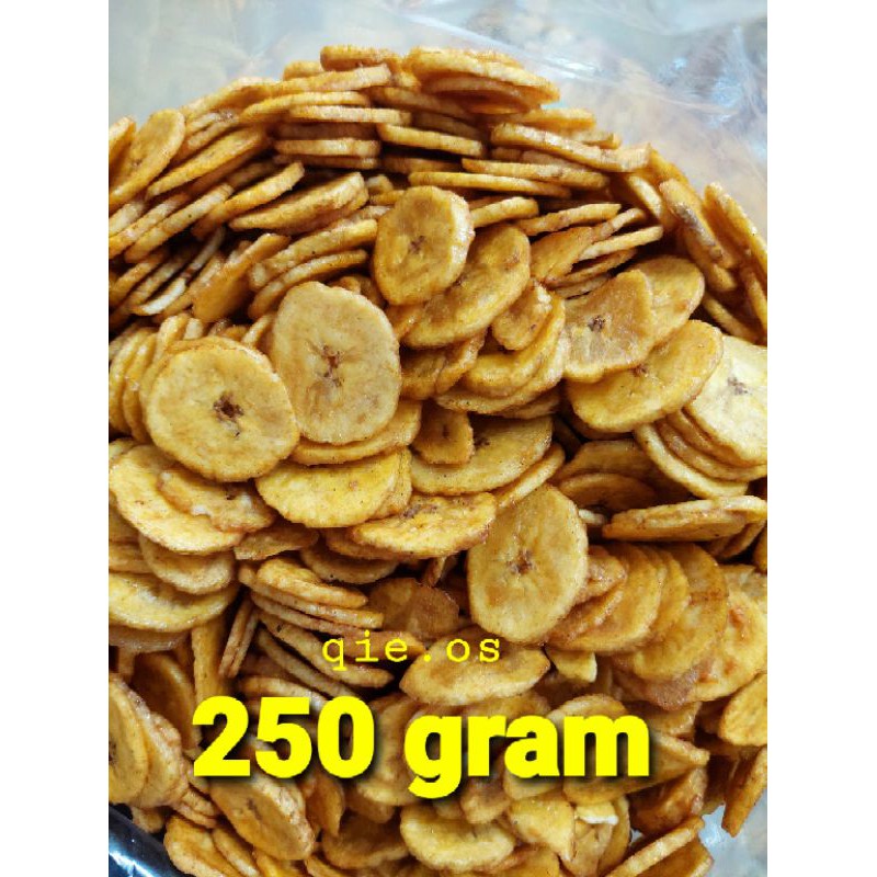 

Kripik pisang keripik pisang koin kripik pisang manis 250 gr