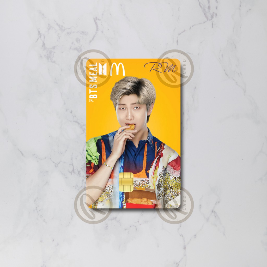 BTS MEAL SERIES - Card Cover Skin Sticker – PLIATA Stiker Kartu ATM, E-Money, E-Toll