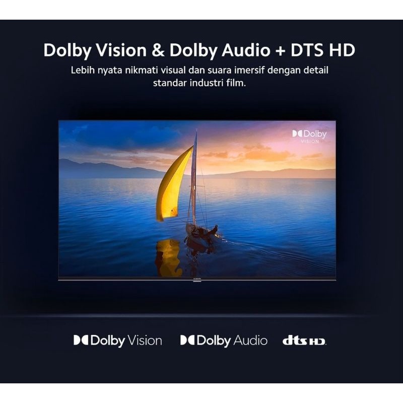 Xiaomi Mi TV A Pro Series 55 Inch GOOGLE TV 4K QLED UHD DVBT2 2025 EDITION KELUARAN TERBARU Garansi Resmi (Medan/Luar Kota)