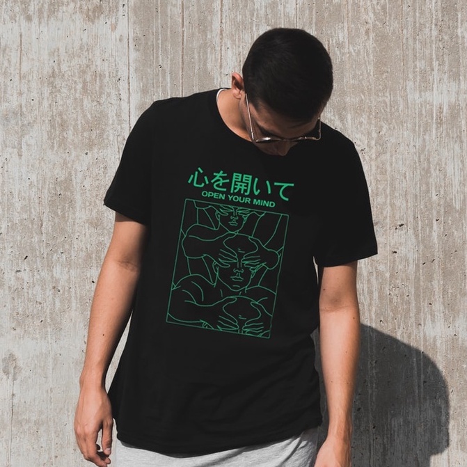 Kaos Pria / Baju Kaos Pria / Kaos Distro Pria Keren Dewasa Cowok Laki Laki Keren Oym Hitam