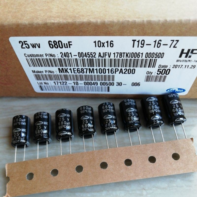 ELKO 680UF25V PENGGANTI 470UF25V SAMWHA ORIGINAL