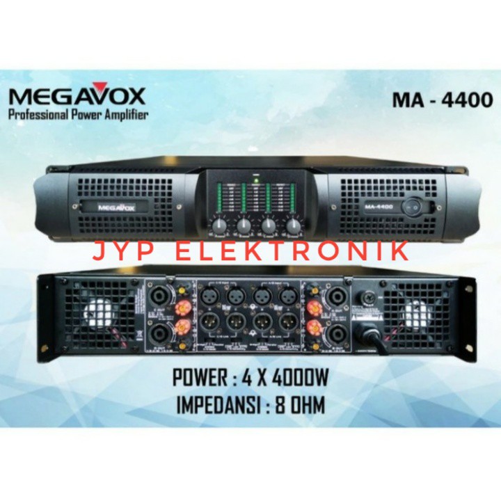 POWER AMPLIFIER MEGAVOX MA 4400 / MA4400 / MA-4400 4x4000 ORIGINAL