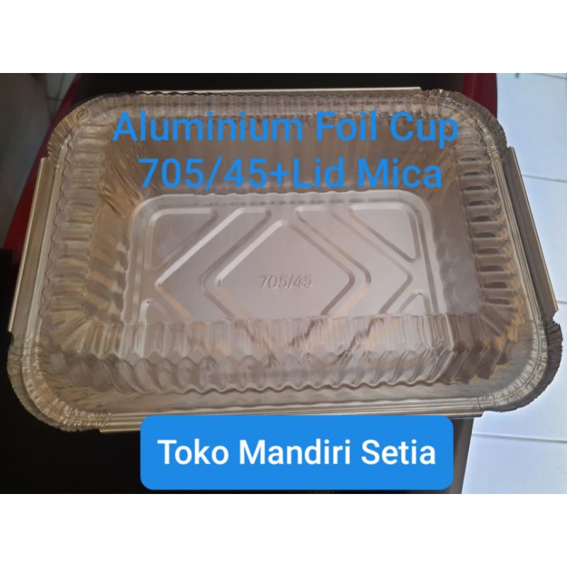 Aluminium Foil Cup Oiv 705 (705/45)+Lid Mica