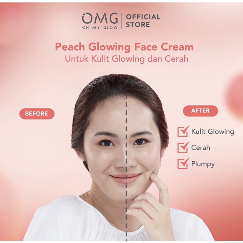 【Official Outlet】 OMG - Oh My Glam Glow Kit Paket Skincare Peach Glowing Mugwort Acne Serum Perawatan Wajah Brightening Whitening Glowing Mencerahkan Meratakan Warna Kulit Sehat Bersih Menghilangkan Flek Noda Bekas Jerawat Anti UVA UVB Remaja Viral BPOM