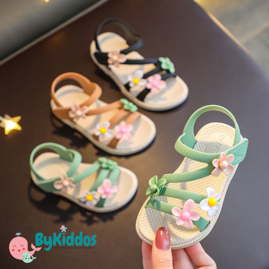 ByKiddos - Sandal Anak Perempuan Bahan Karet Model Lucu Import