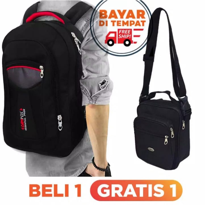 Ransel Polo Beli 1 GRATIS 1( HARGA GROSIR ) Tas Sekolah - Tas kantor  - tas murah - tas pria - tas wanita - tas terlaris - Tas Anak - Tas Outdoor - Tas Slempang - Tas Pinggang - Dompet