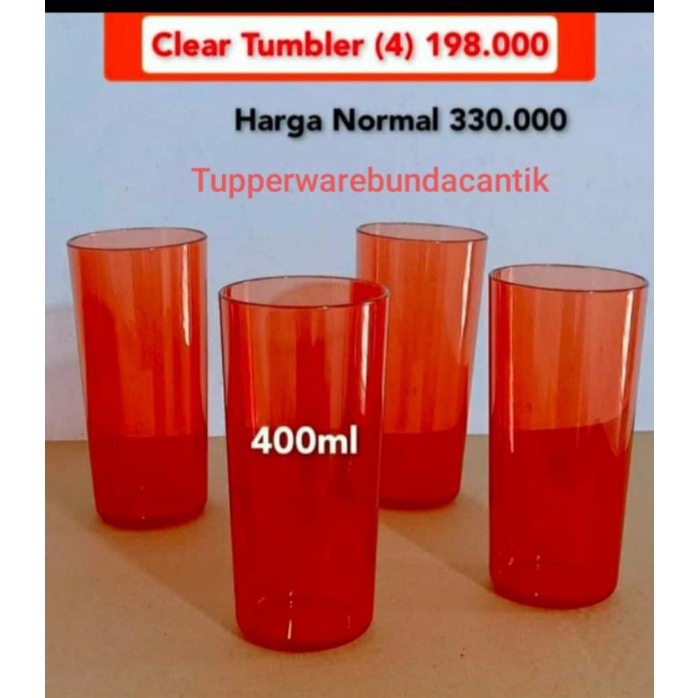 Gelas Minum Tupperware MURAH PROMO/ KristalClear Tumbler (1)