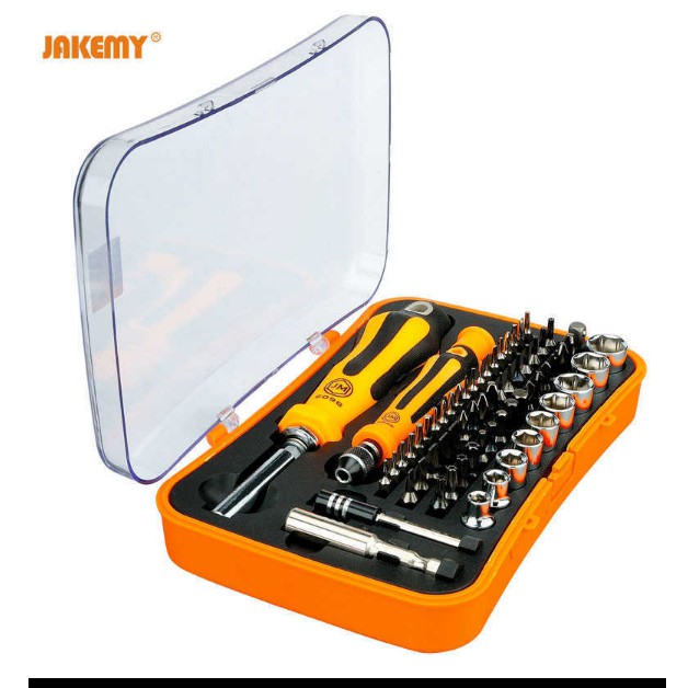 Obeng 66 in 1 JAKEMY JM6098 High Quality CRV Bits Magnetic