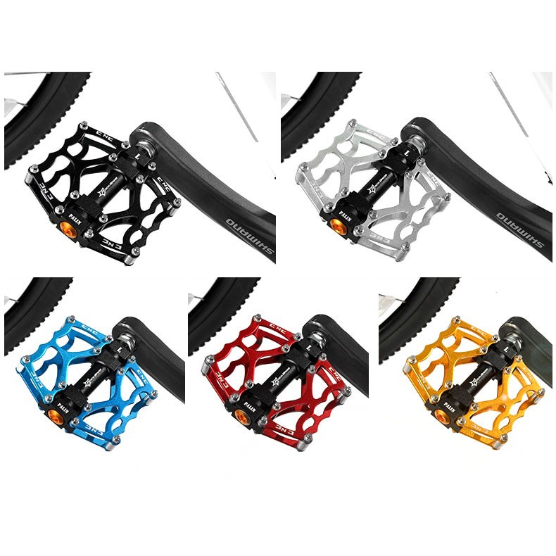 Rockbros Pedal Sepeda MTB Mountain Aluminium Alloy Non Slip - JTLK1012L - Black