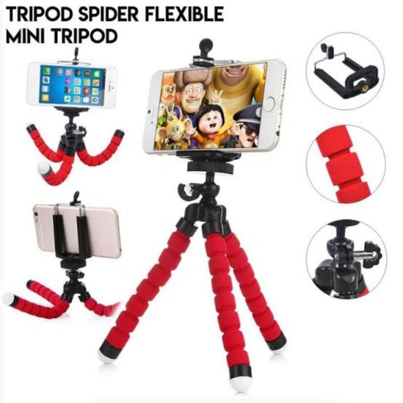 TRIPOD MINI TRIPOD SPIDER FLEXIBLE /KUAT/ ELASTIS