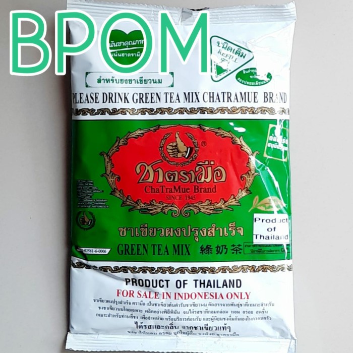 

DISKON - (BISA COD) Thai Green Tea Chatramue 200gr