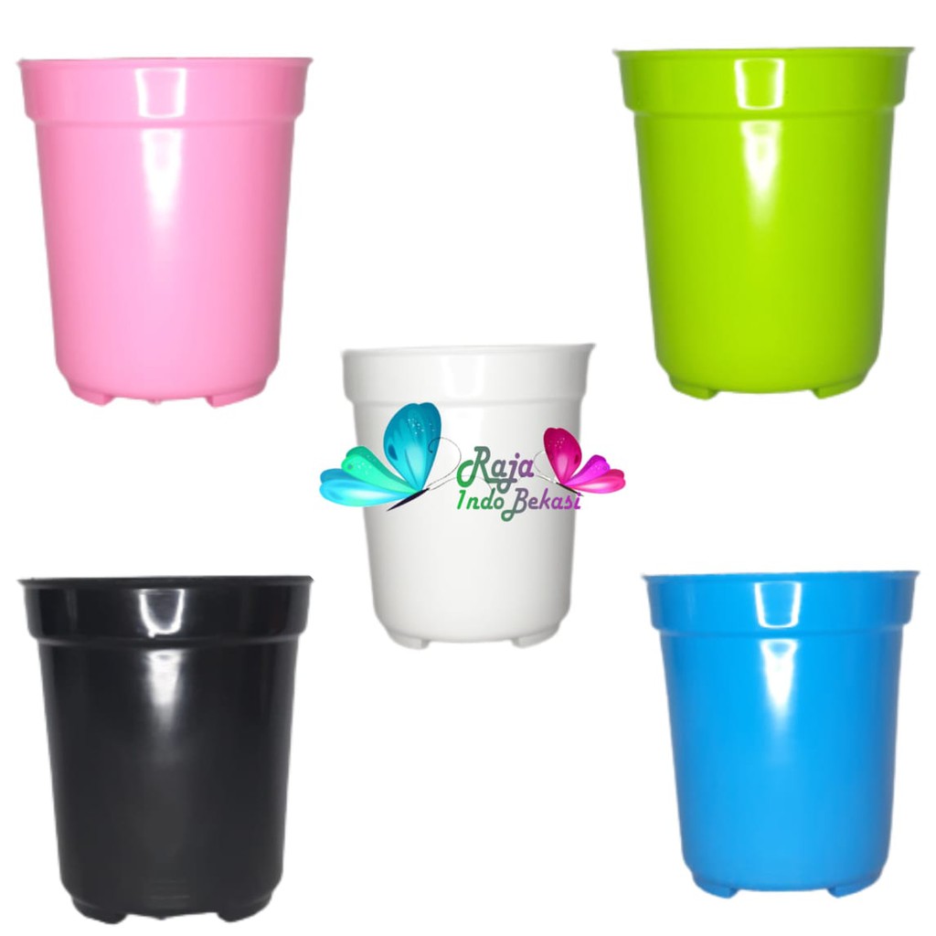 Pot Usa Eiffel 20 Warna Warni Da 17 Cm - Pot Bunga Tinggi Hias Ukuran Mirip Pot Tawon Pirus 18 21