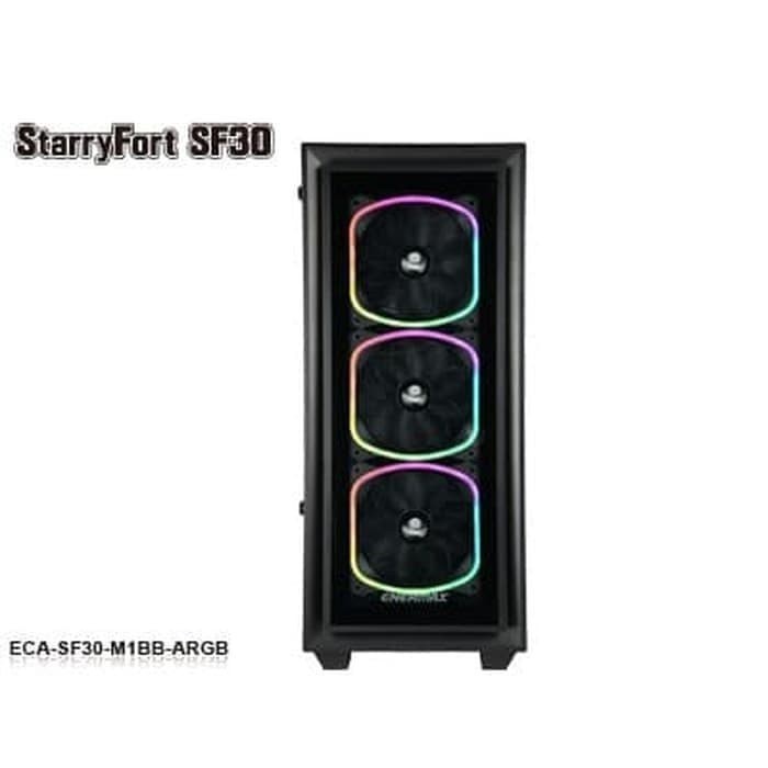 Enermax STARYFORT StarryFort SF30 ATX Tempered Glass - 4x SquA RGB Fan