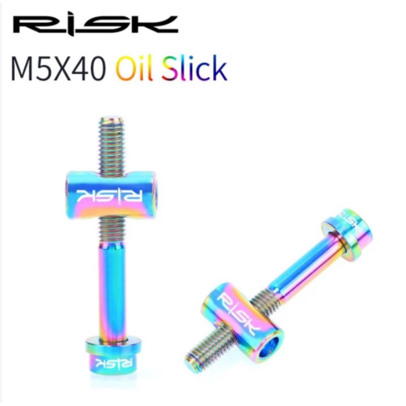 Risk Baut Titanium Seatpost M5 x 40 mm Bolt Titanium Alloy Seatpost Thomson