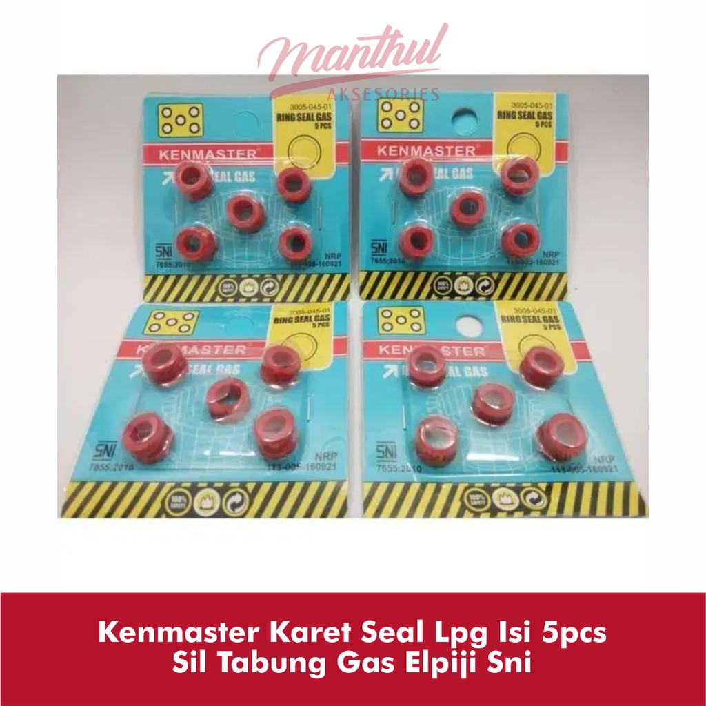 Kenmaster Karet Seal Lpg Isi 5pcs Sil Tabung Gas Elpiji Sni