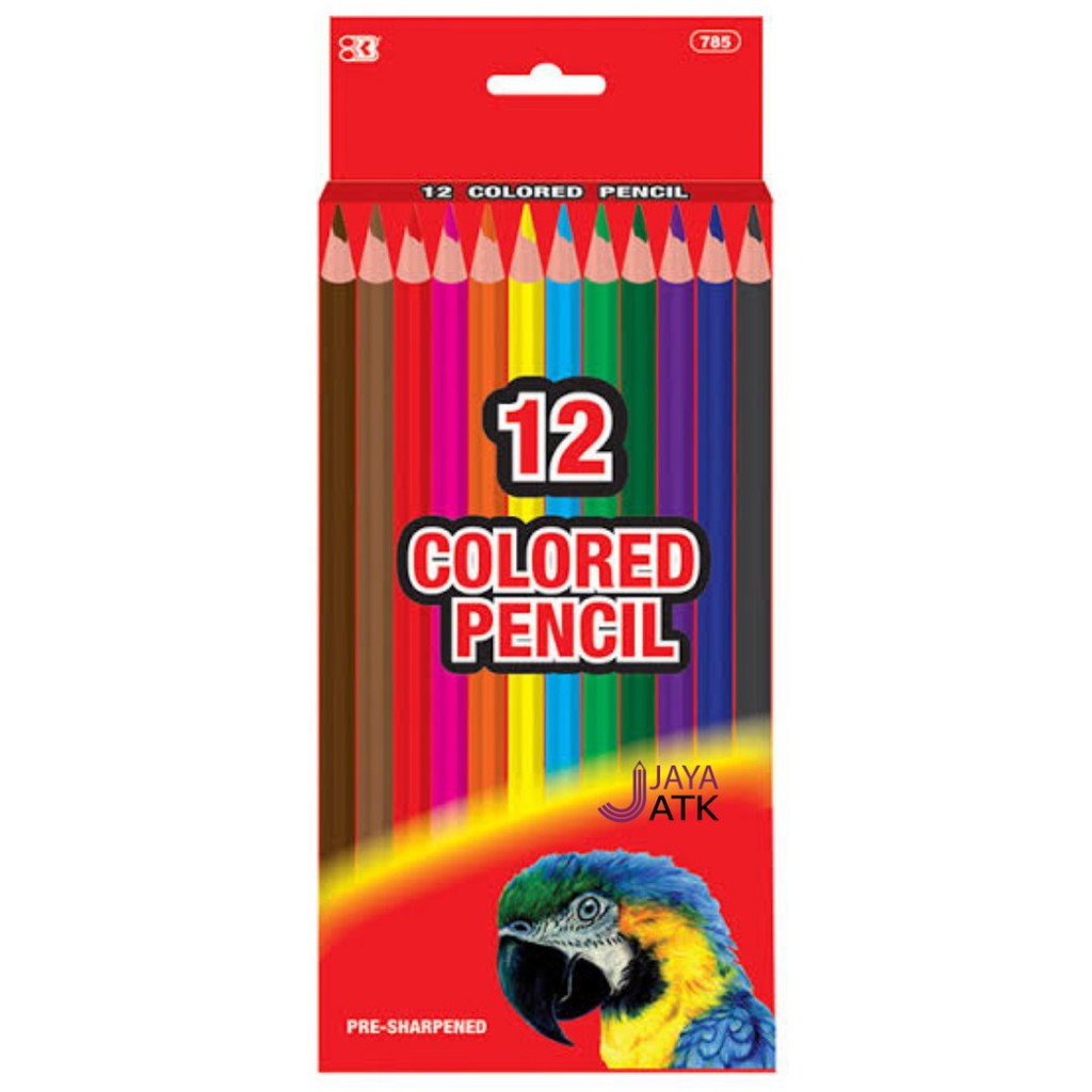 PENSIL WARNA 12 WARNA PANJANG COLOR PENCIL COLOUR PENSIL 12 WARNA