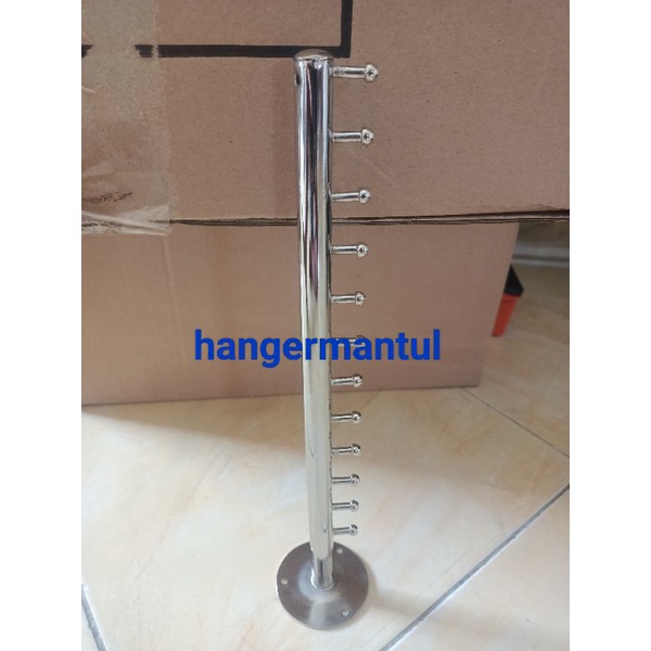 Hanger suling tembok 12 paku LURUS