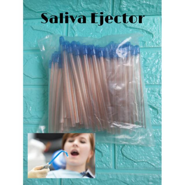 Saliva Ejector Suction Penyedot Air Liur Dental Suction 100pc