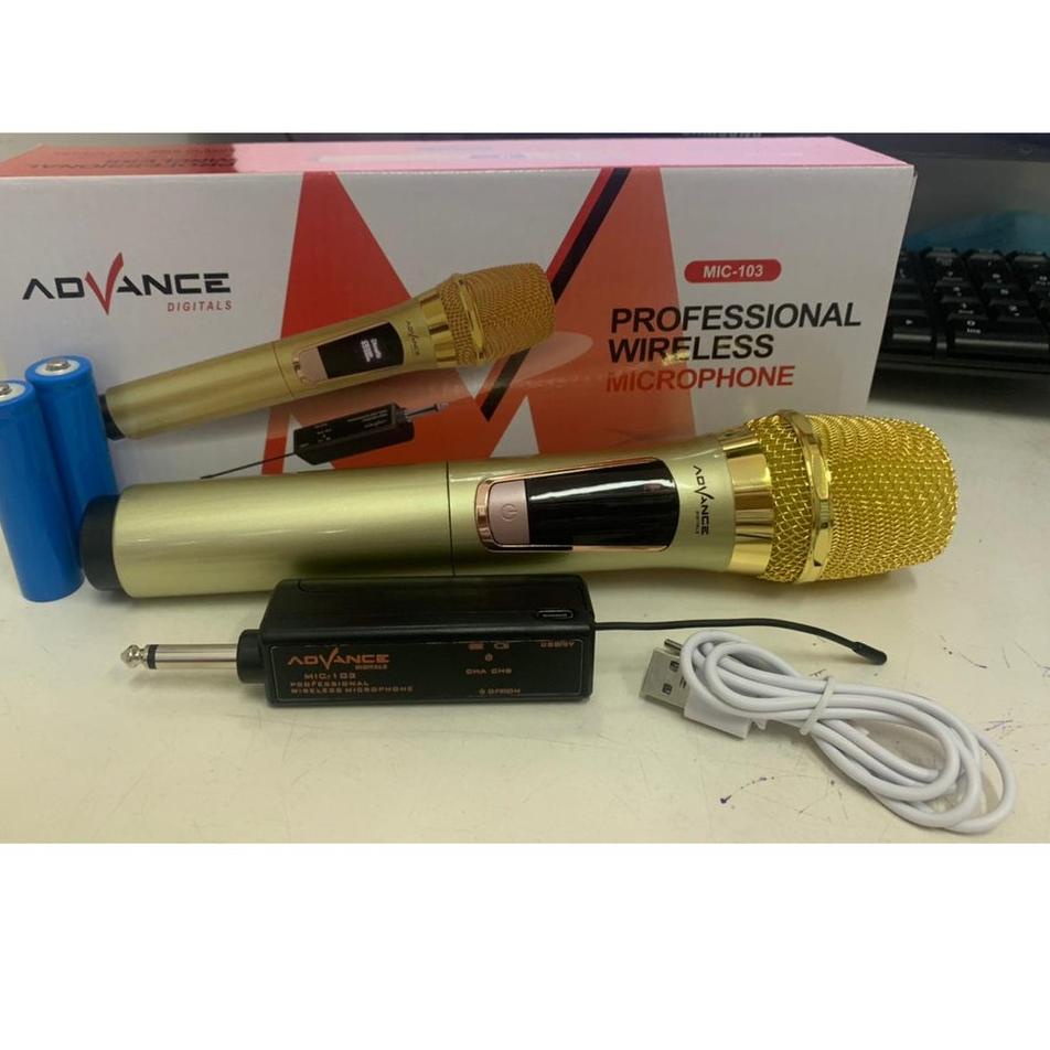 Terbagus.. Mic 103 Advance Wireless Mikrofon Tanpa Kabel