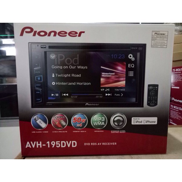 Pioneer avh 195 - double din pioneer avh195 - headunit pioneer avh195