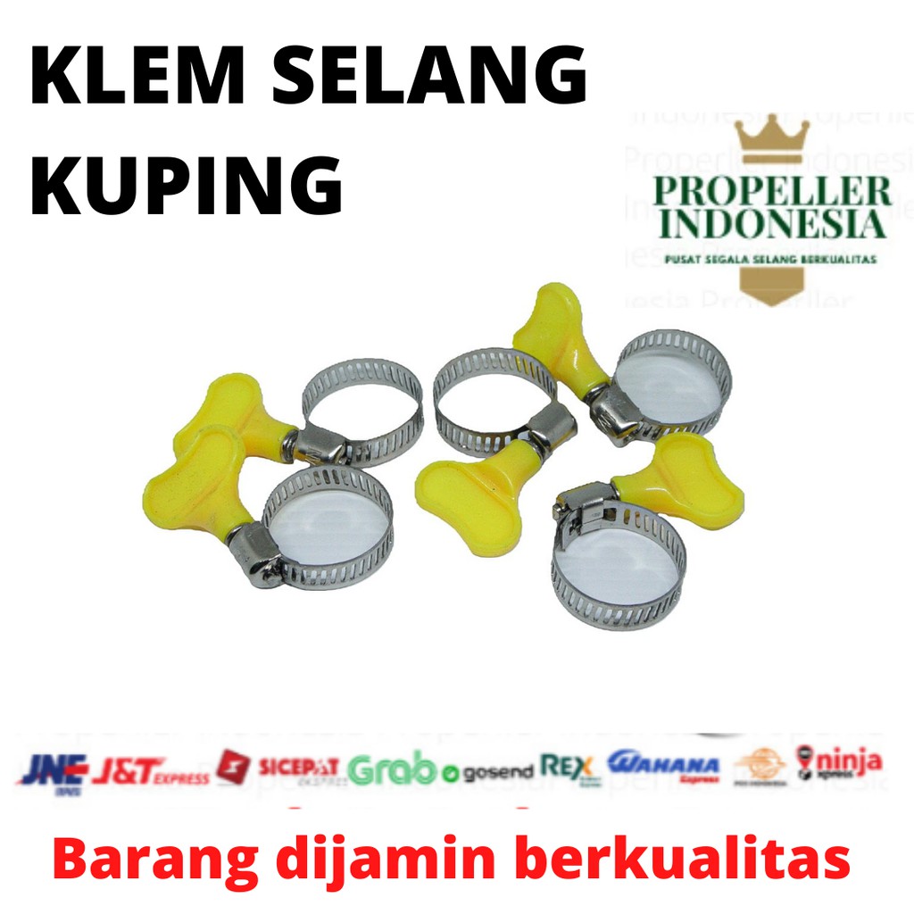 klem selang kuping stainless 1/2-3/4in/klem selang air/klem selang gas