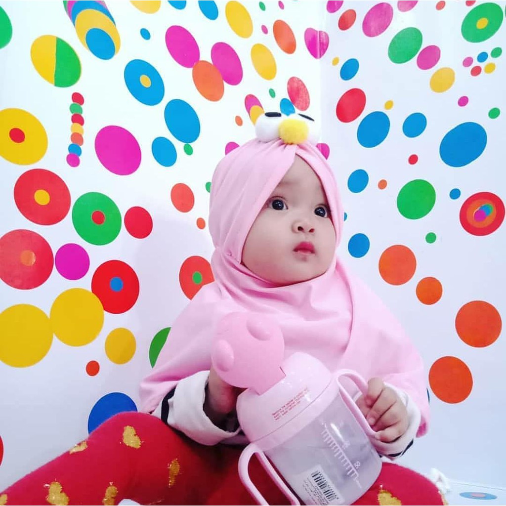 Jilbab Anak Elmo / Hijab Anak Lucu / Krudung Anak Karakter