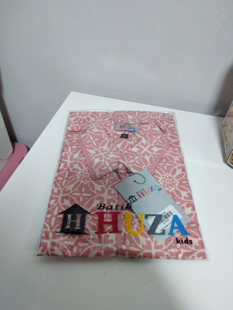 Kemeja Anak Pria Atasan Batik Anak Lis Soft Bahan Katun Lengan Pendek Batik Huza