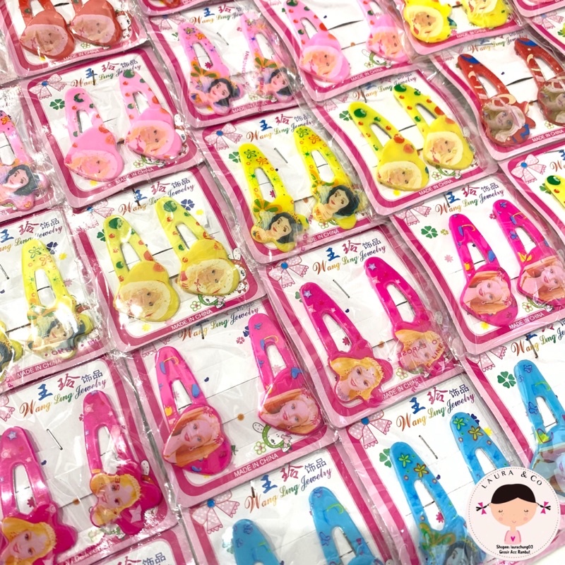 Jepit tik tok tip top barbie Hello kitty Murah 10pc Grosir lusinan