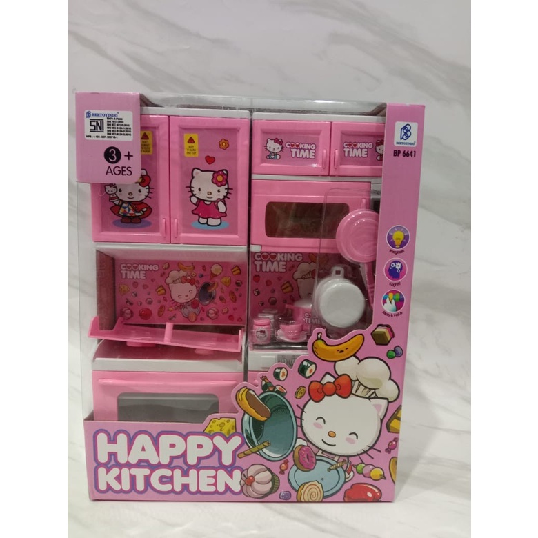 MAINAN MASAKAN KITCHEN SET HAPPY COOKING HELLO KITTY